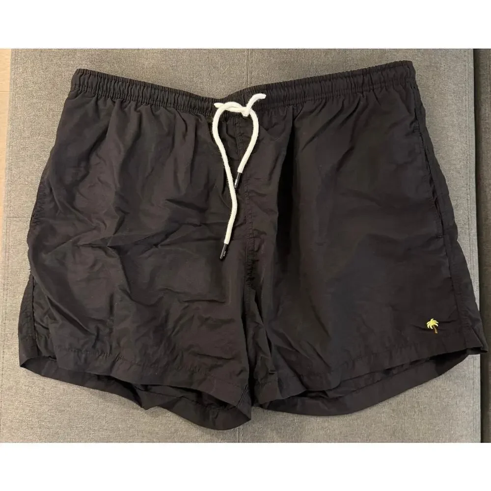 Solid & Striped Men’s Size XXL Classic Solid Black Swim 3.5” Trunks